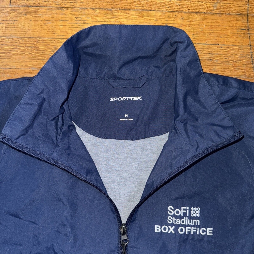 Sport‎ Tek SoFi Employee Stadium Box Office Long Sleeve Track Jacket Size Medium - Picture 3 of 6